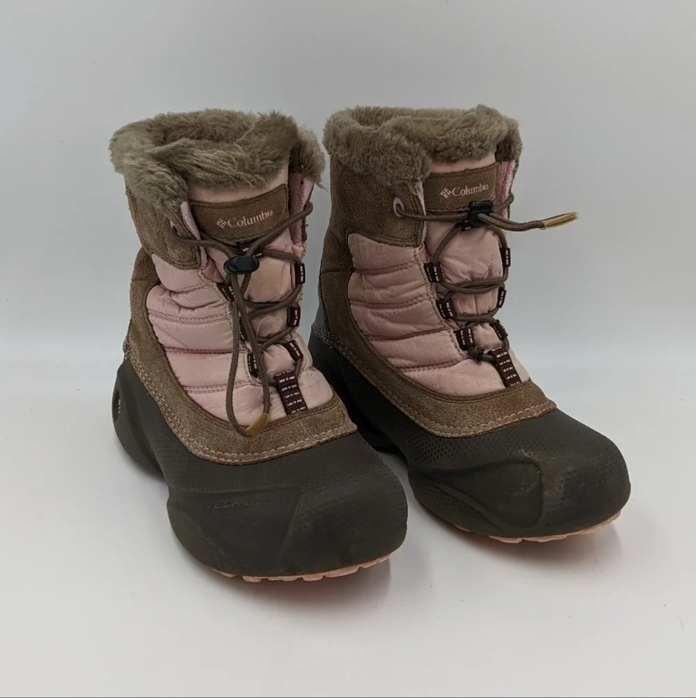Columbia Lined Winter Snow Boots 3Y Youth